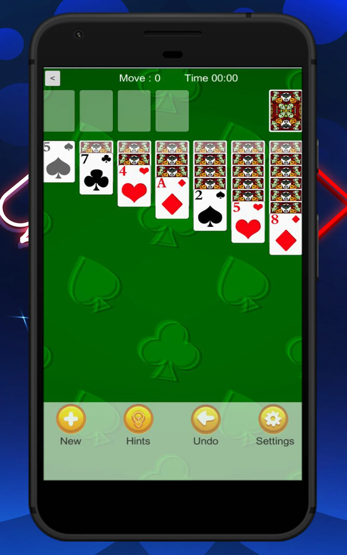 Set up for solitaire